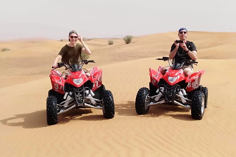 Riding Quad Bike